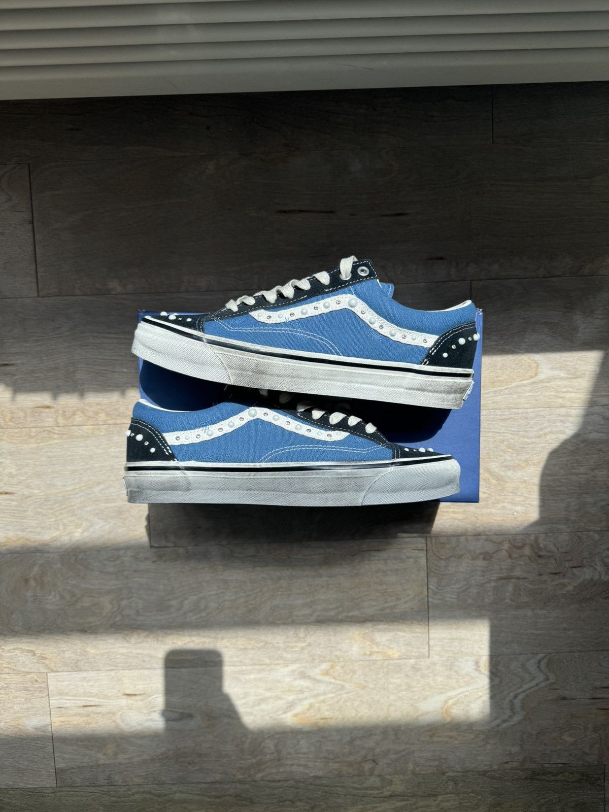 Vans Pearlized Vans Old Skool 36 Navy Size US 11 / EU 44 - 2 Thumbnail