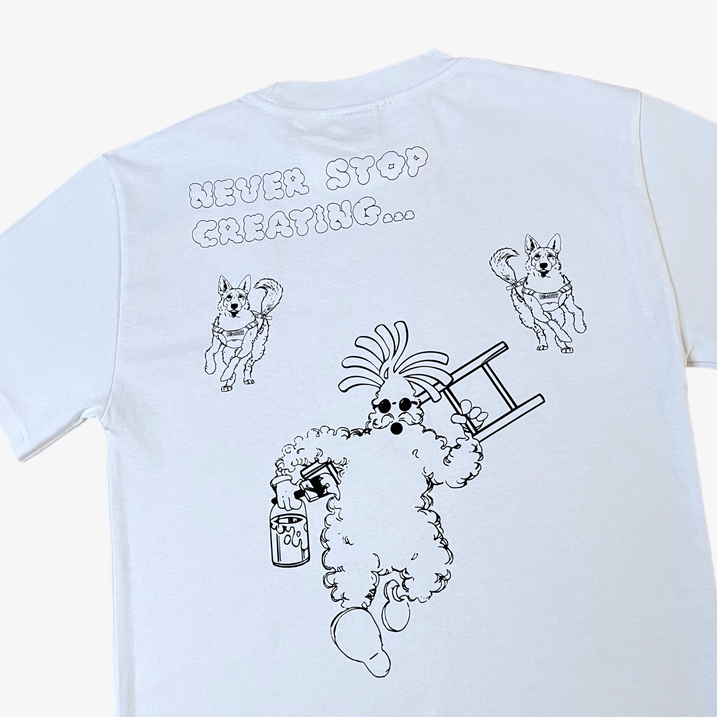 Vintage Retro Cartoon Graffiti Graphic Heavyweight Oversized T-Shirt Size US M / EU 48-50 / 2 - 2 Thumbnail