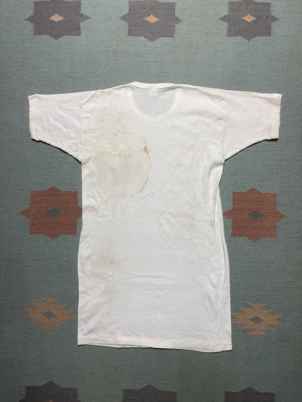 Vintage 60s blank white t shirt mayo spruce grunge soft cotton large Size US L / EU 52-54 / 3 - 7 Thumbnail