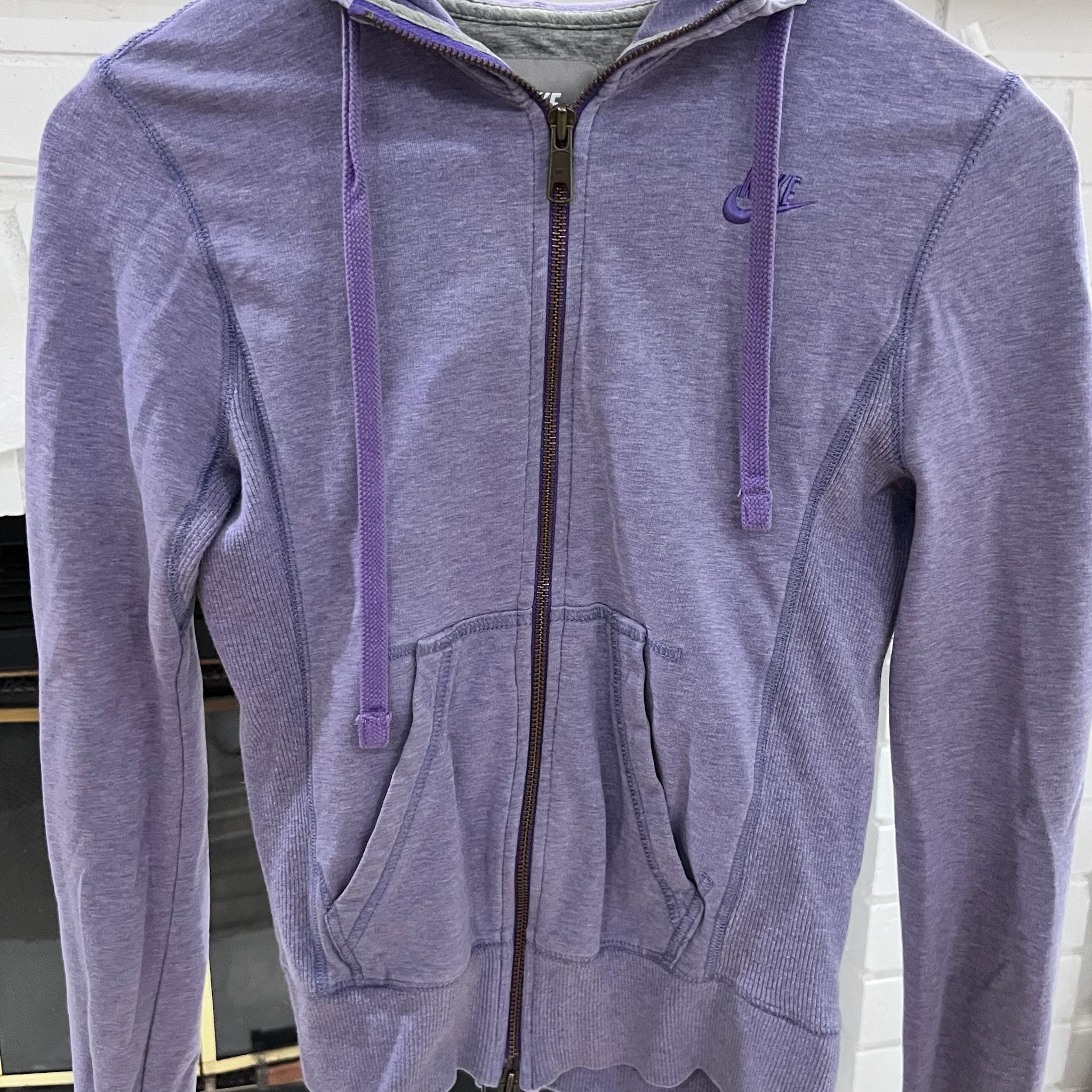 Nike Nike Hooded Full Zip Jacket - Lavender Size XS / US 0-2 / IT 36-38 - 2 Thumbnail