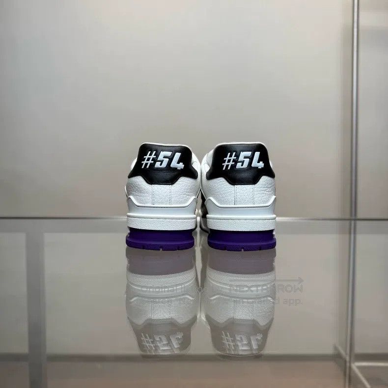 Louis Vuitton Louis Vuitton TRAINER new black, white and purple shoes Size US 7 / IT 37 - 3 Thumbnail