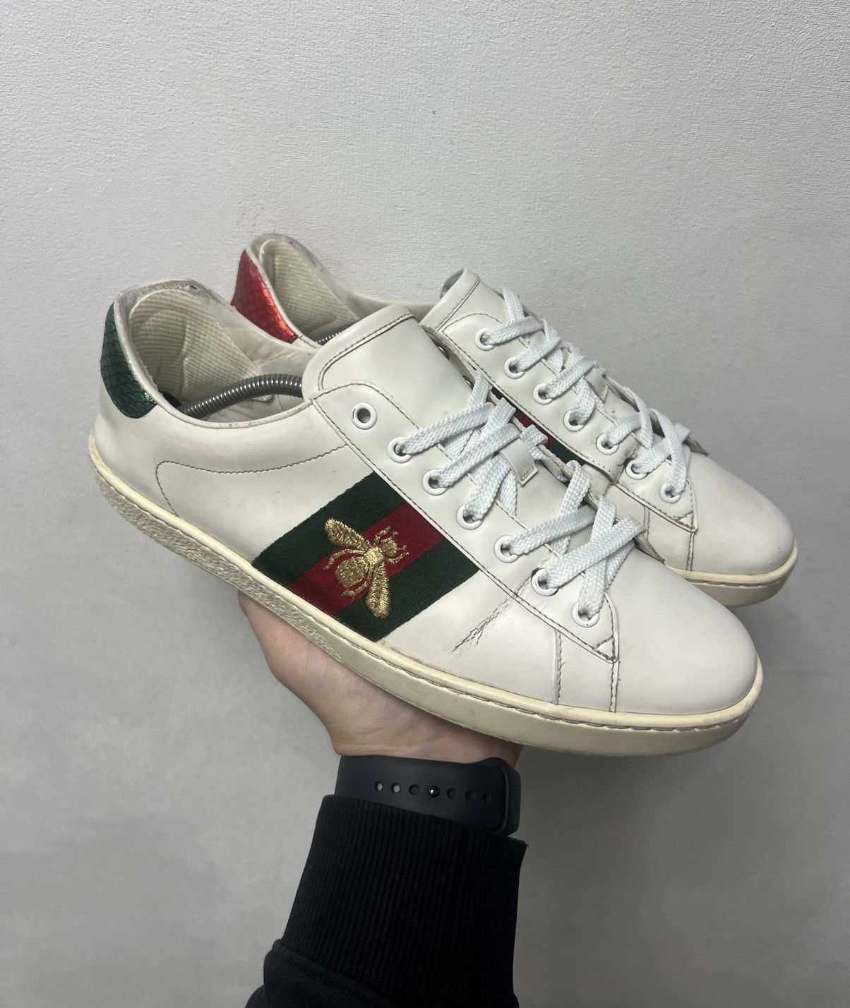 Gucci Gucci low top sneakers Bianoco/BBR/Blue Size US 8.5 / EU 41-42 - 1 Thumbnail