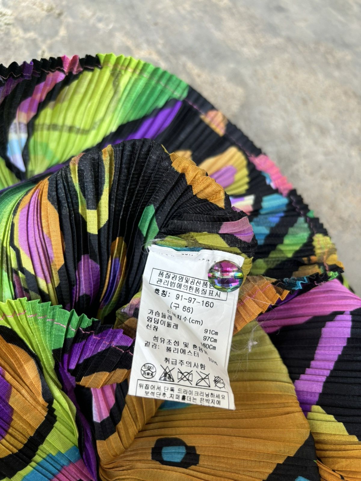 Issey Miyake × Japanese Brand × Pleats Please Issey Miyake Max Polla by Madam polla Pleats Please Style block Shirt Size ONE SIZE - 7 Thumbnail