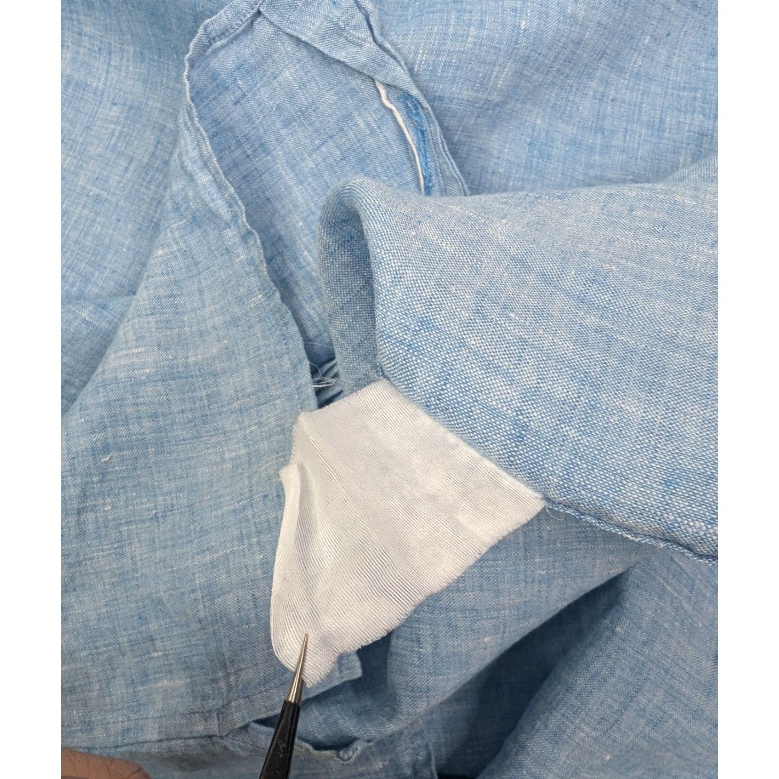 Vince Vince Shirt Mens Size Medium Blue Linen Short Sleeve Button-Up Casual Workwear All Seasons Size US M / EU 48-50 / 2 - 7 Thumbnail