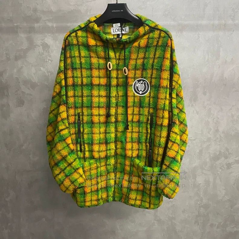 Loewe Loewe Yellow and Green Contrast Teddy Jacket Size US S / EU 44-46 / 1 - 1 Thumbnail