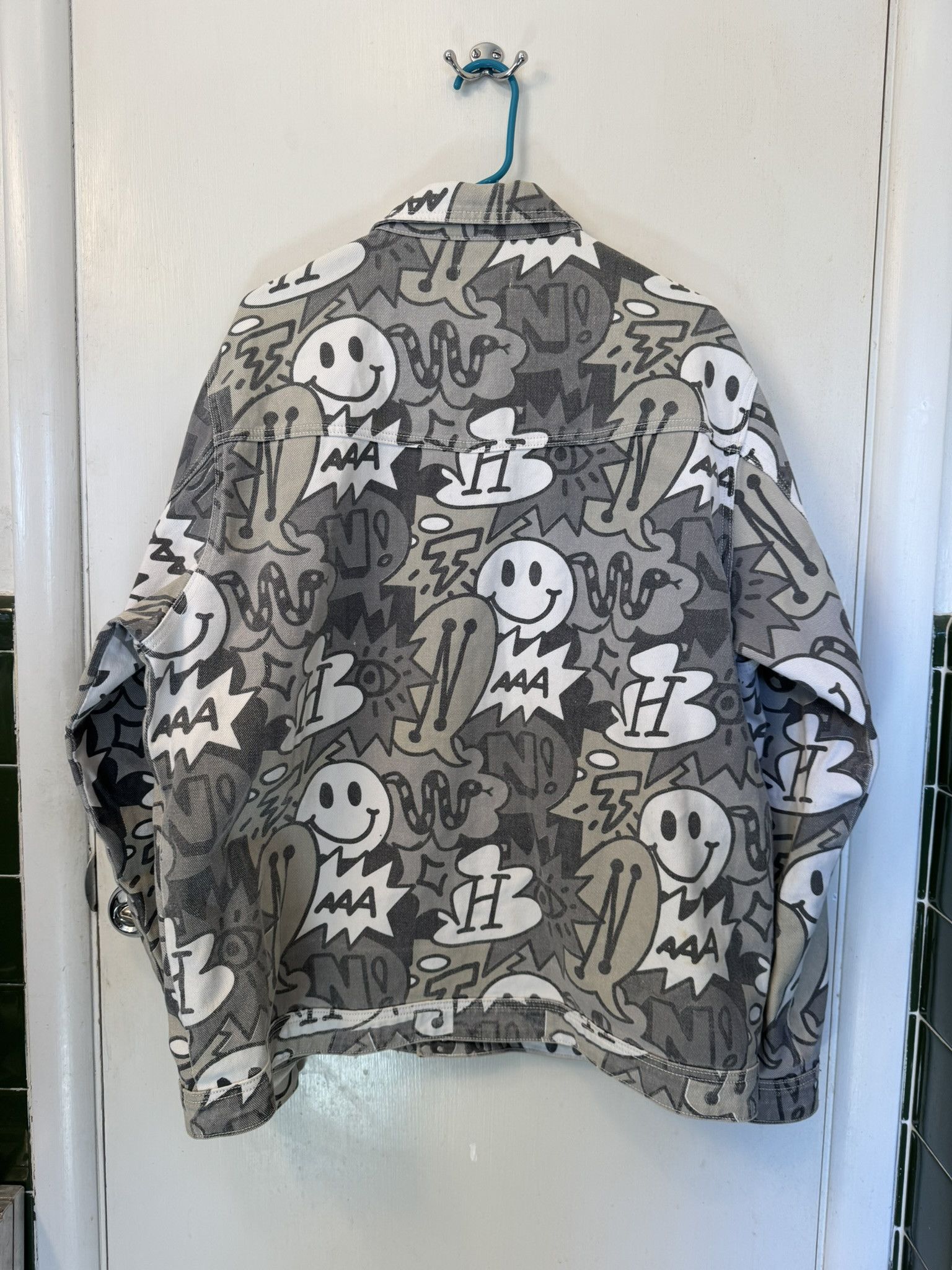 Market SMILEY© Speech Bubble Denim Jacket Size US XXL / EU 58 / 5 - 2 Thumbnail