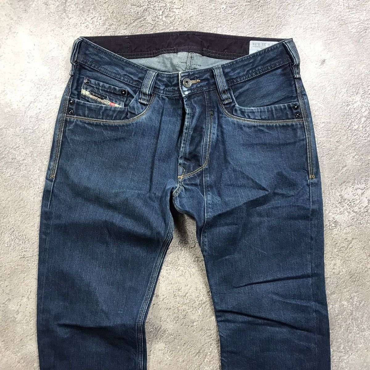 Vintage Vintage Y2K Diesel Baggy Low Rise Distressed Jeans W31 Logo Size US 31 - 3 Thumbnail