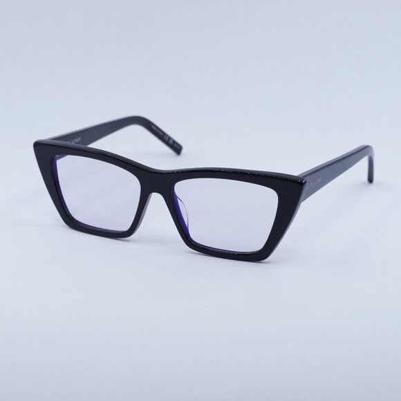 Saint Laurent Paris Saint Laurent SL276 MICA 025 Sunglasses Black Cat Eye Frame Size ONE SIZE - 4 Thumbnail