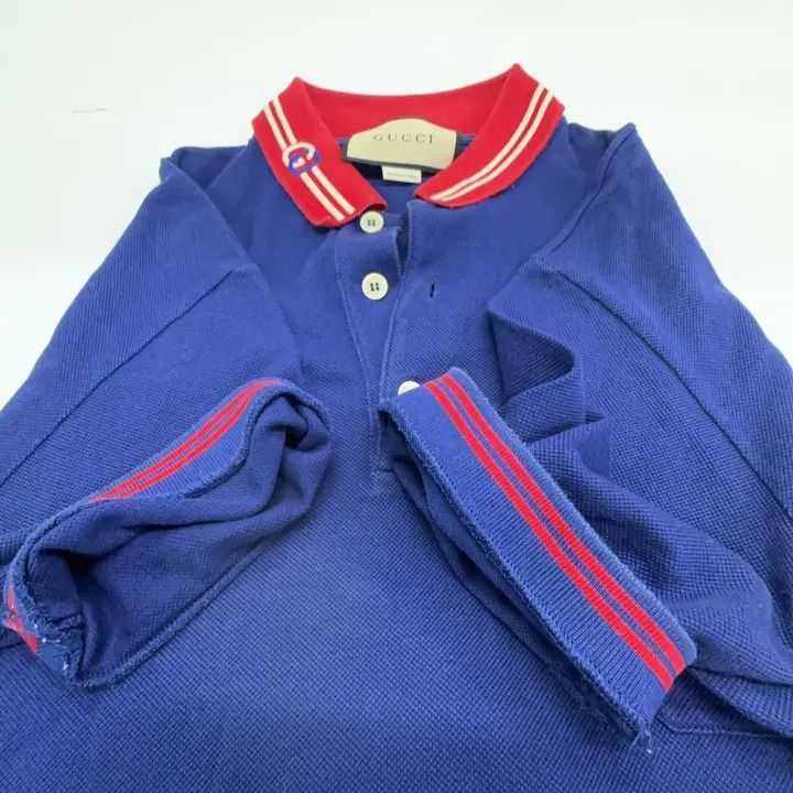 Gucci Gucci Gucci SS22 Striped Button Polo Shirt -2506 Size US L / EU 52-54 / 3 - 8 Thumbnail
