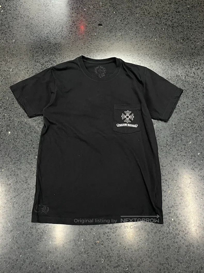 CHROME HEARTS Size M Cross printed pocket short sleeve