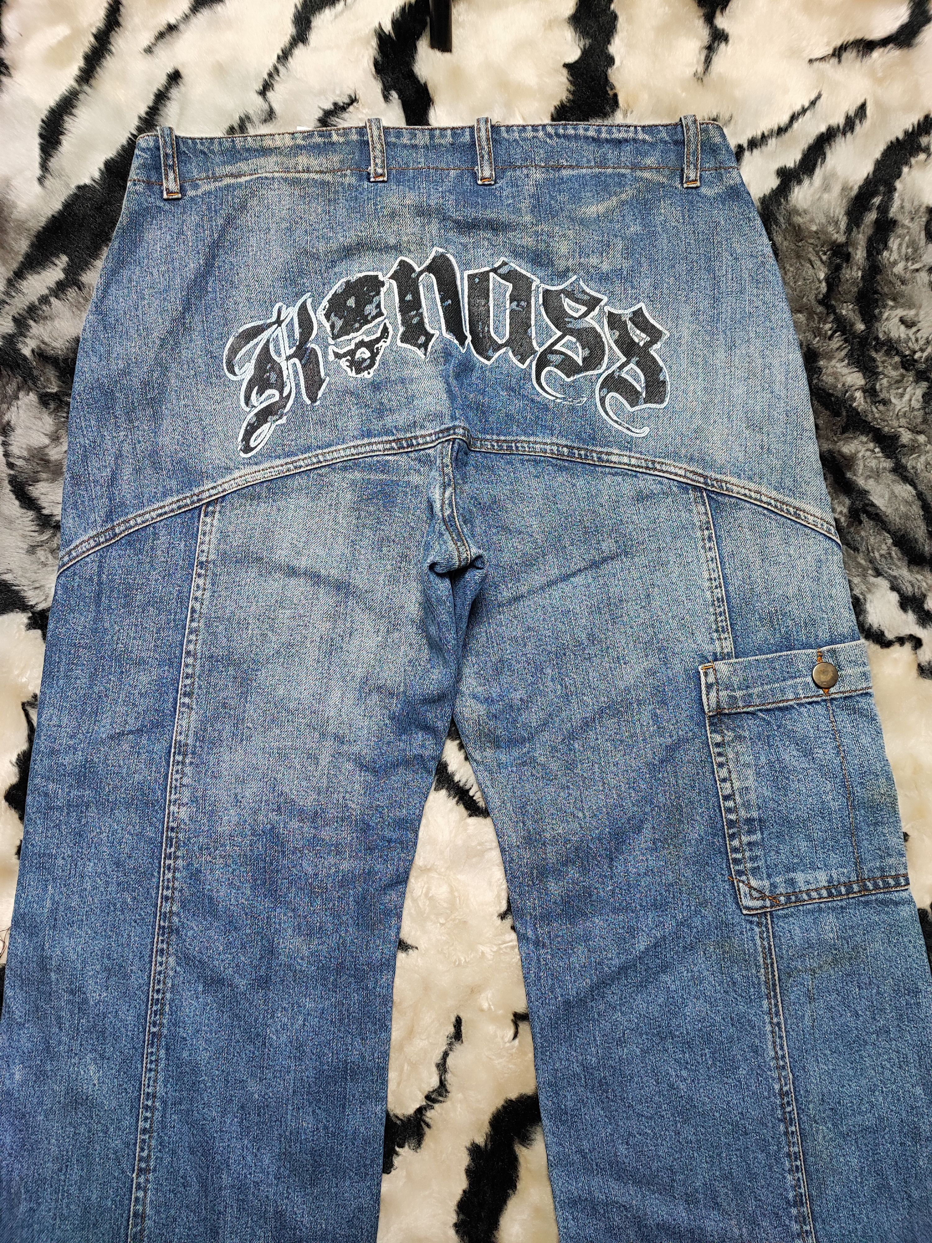 Japanese Brand Skull Denim Bakers Pants Cargo Size US 32 / EU 48 - 14 Thumbnail