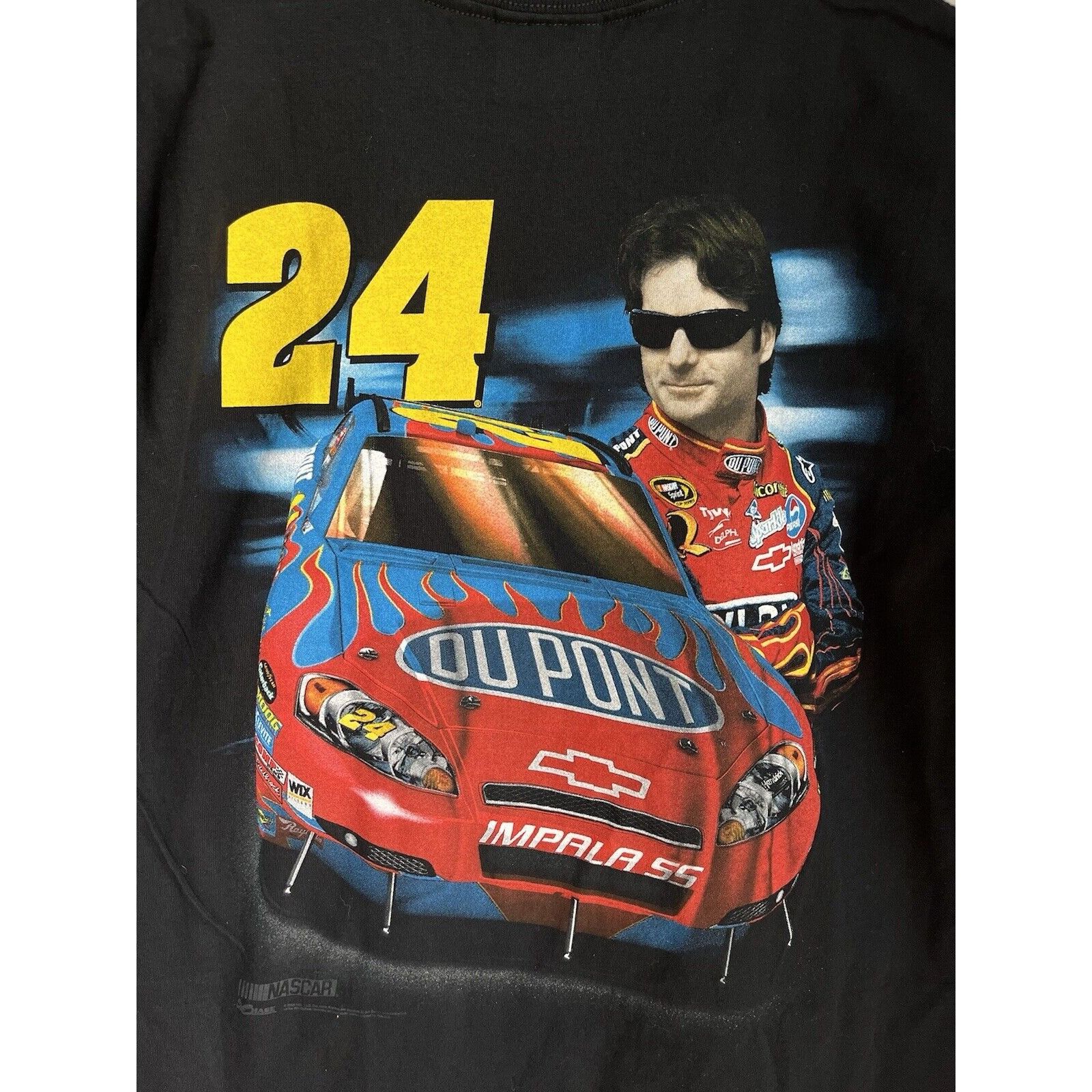 NASCAR NEW VINTAGE NASCAR RACING JEFF GORDON #24 BLACK T SHIRT 90S Size US M / EU 48-50 / 2 - 4 Thumbnail