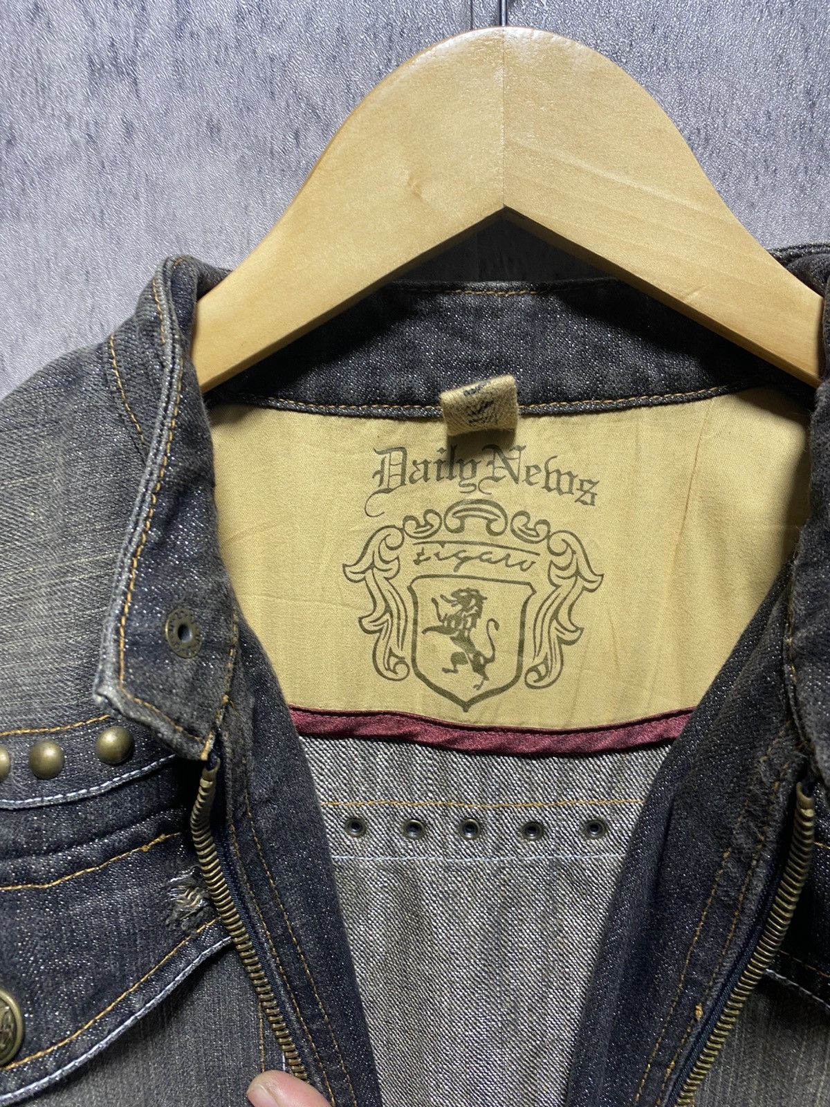 If Six Was Nine × Japanese Brand DAILY NEWS JACKET DENIM Size US M / EU 48-50 / 2 - 3 Thumbnail