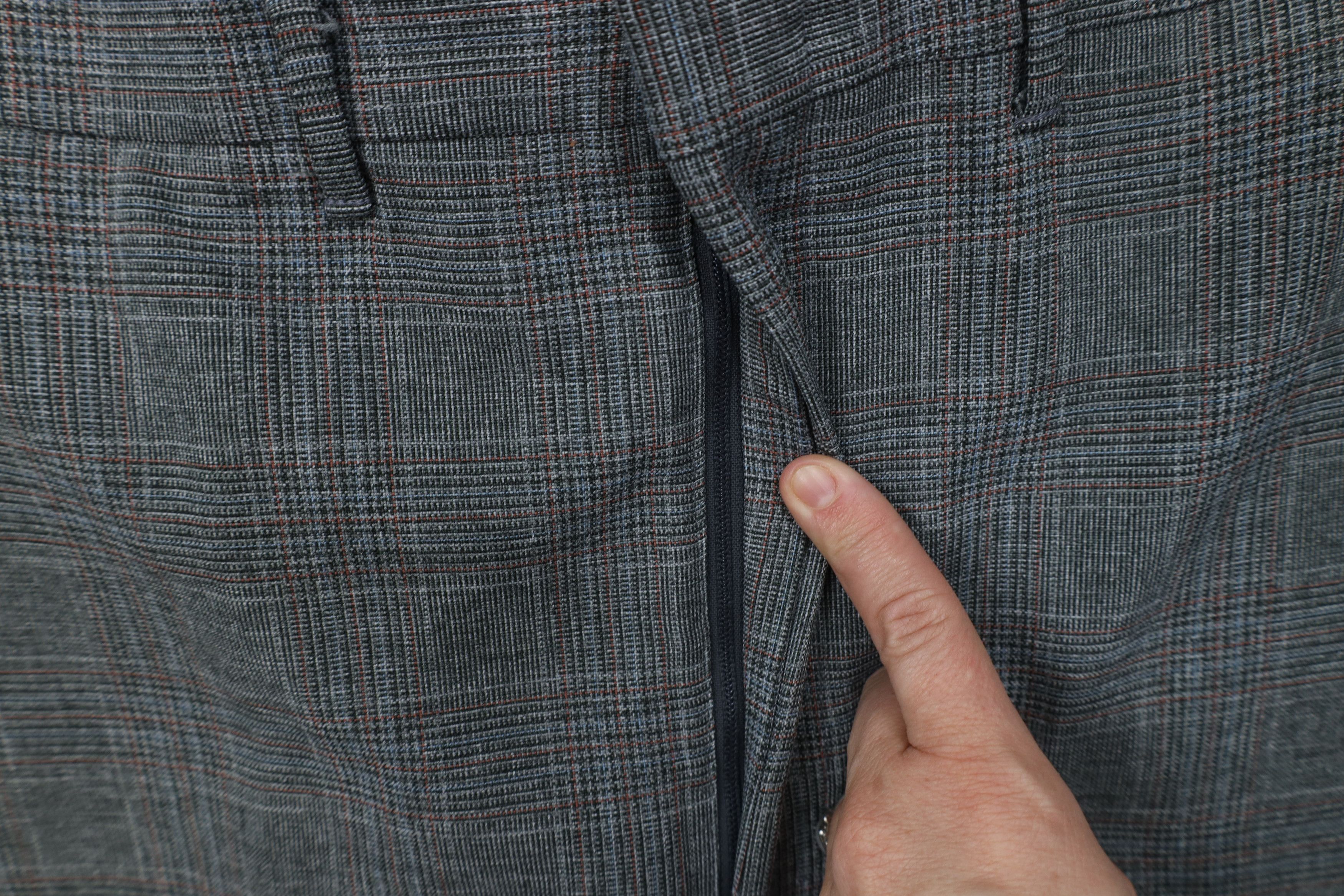 Vintage Vintage 70s Wide Leg Chino Pants Houndstooth Plaid USA Size US 42 / EU 58 - 6 Thumbnail