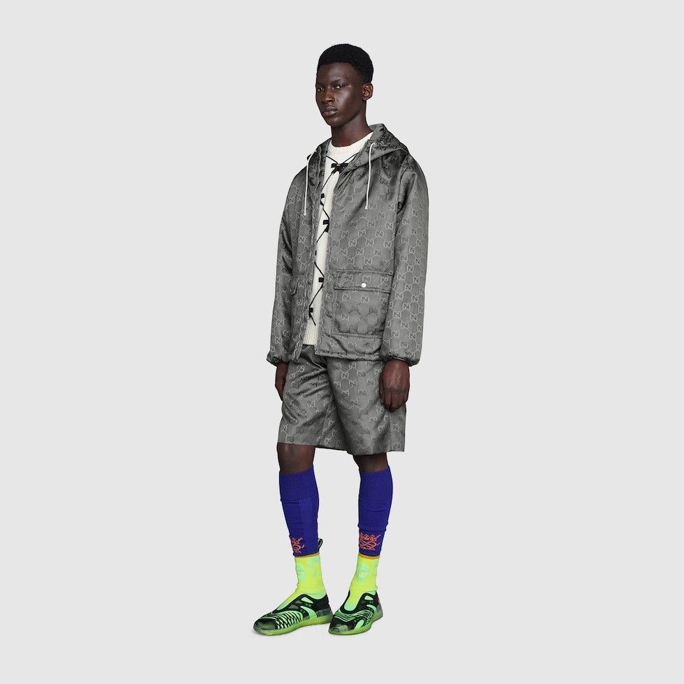 Gucci Monogram Logo Print Shorts