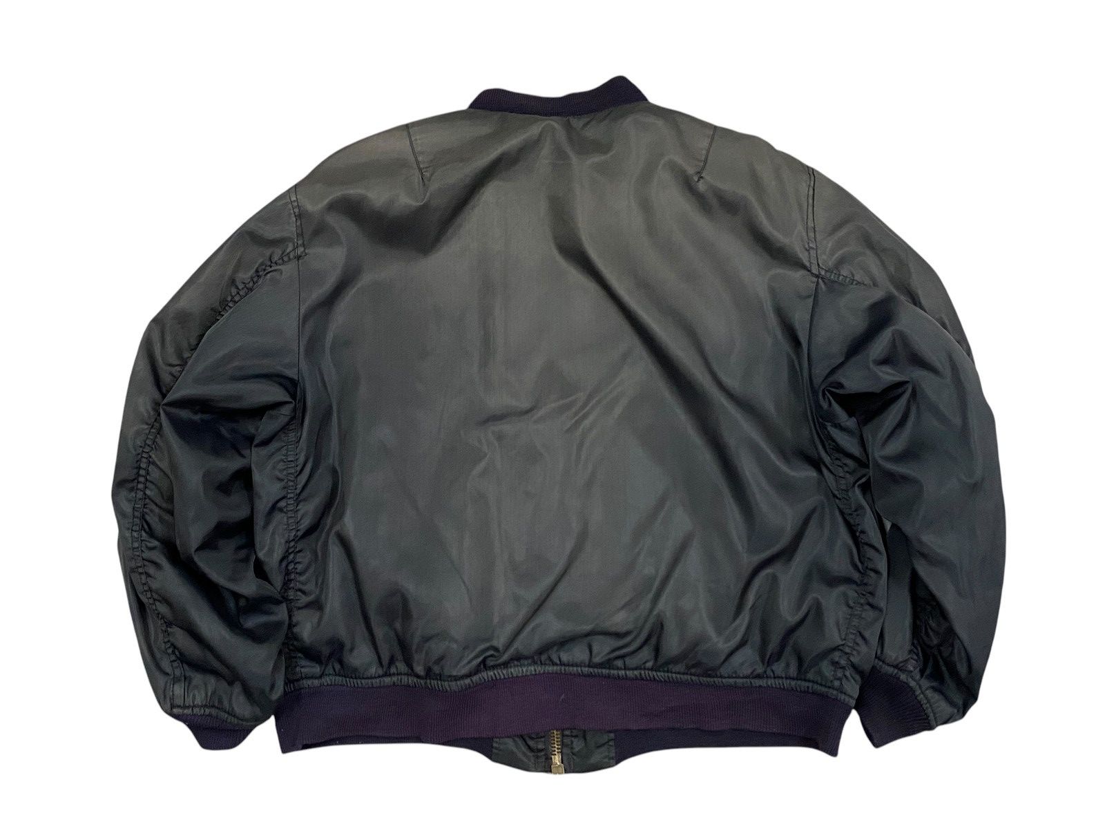 Vintage Vtg Bomber Jacket Radio Days Talon Zip Size US L / EU 52-54 / 3 - 3 Thumbnail