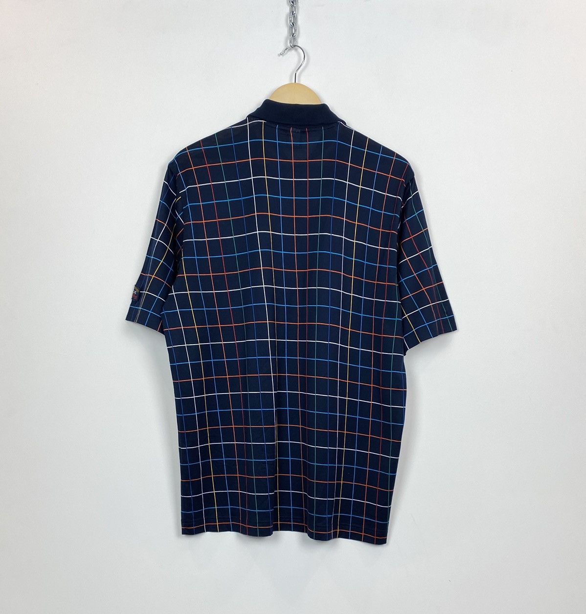 Paul & Shark Vintage Paul & Shark Polo Shirt Check Button-Up Short Sleeve Size US L / EU 52-54 / 3 - 11 Thumbnail