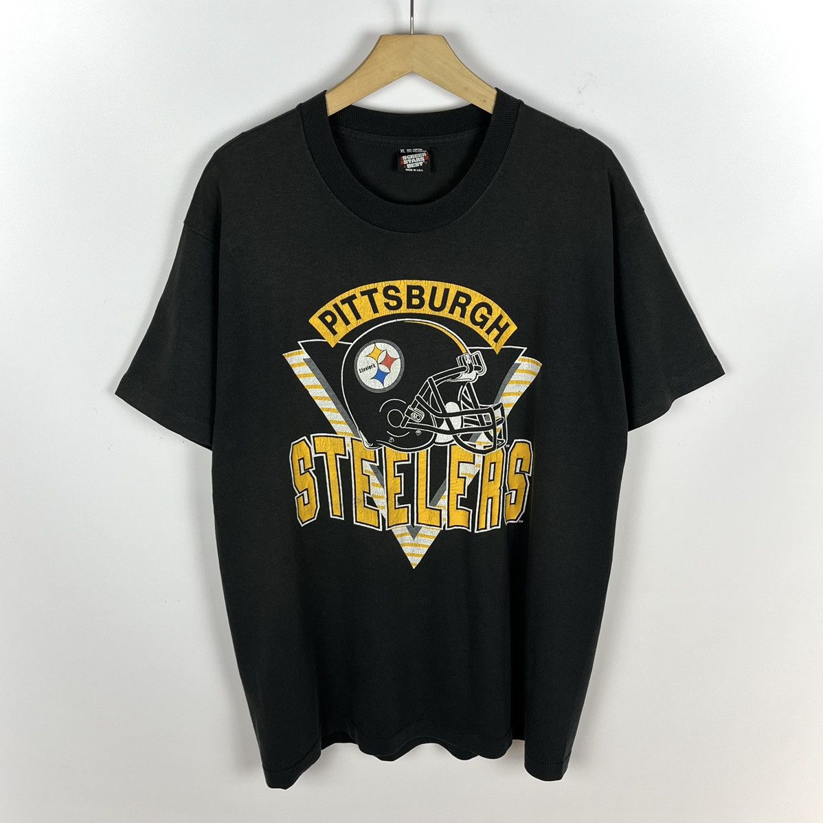 NFL Vintage NFL Pittsburg Stillers single stitch tee 90’s Size US XL / EU 56 / 4 - 1 Thumbnail