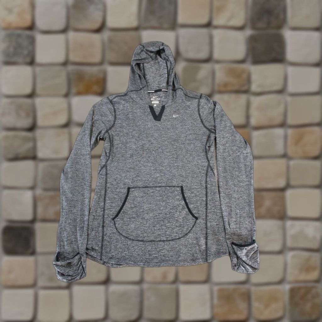 Nike Nike Dri-FIT Hoodie Womens Small Gray Pullover Size S / US 4 / IT 40 - 1 Thumbnail