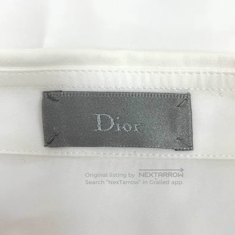 Dior Dior Size 37 White bee embroidery cotton lapel single-breas Size US XXS / EU 40 - 6 Thumbnail