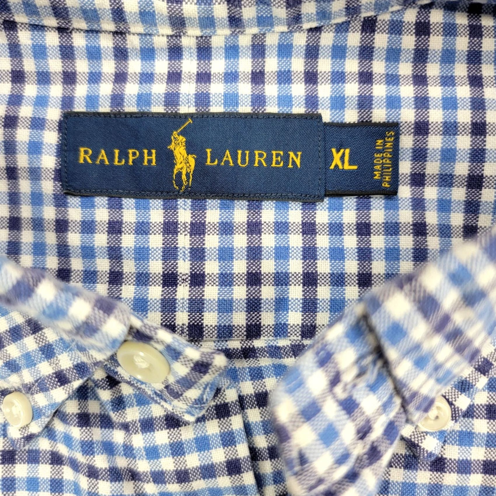 Polo Ralph Lauren Polo Ralph Lauren Shirt Mens XL Blue Plaid Preppy Casual Button-Up Long Sleeve Button-Down Collared Knit Cotton Multicolor Size US XL / EU 56 / 4 - 3 Thumbnail