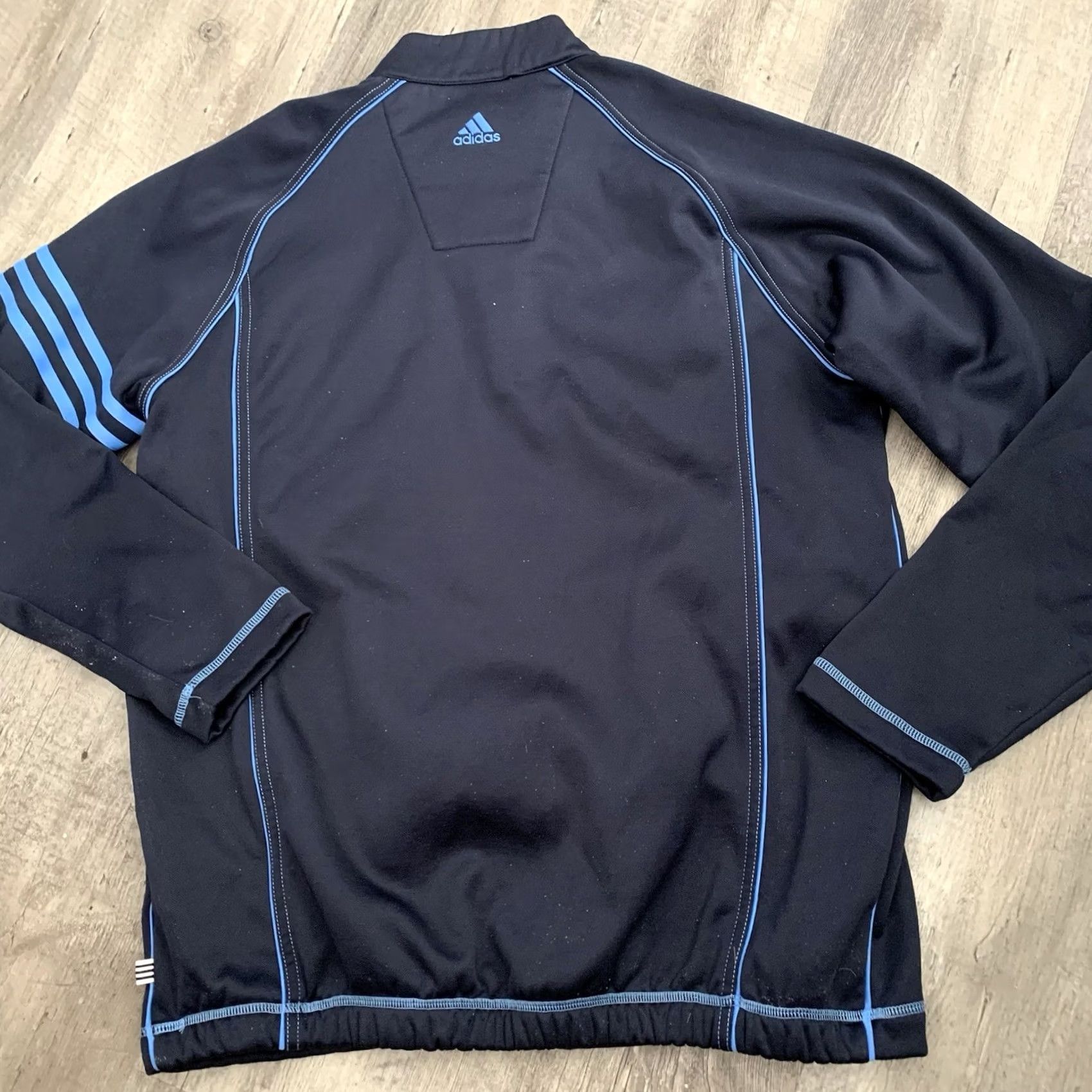 Adidas Adidas Golf 1/4 Zip Pullover Womens Small Blue Fleece Mock Neck Climalite Sports Activewear Shirt Pullover Womens Golf Size S / US 4 / IT 40 - 5 Thumbnail