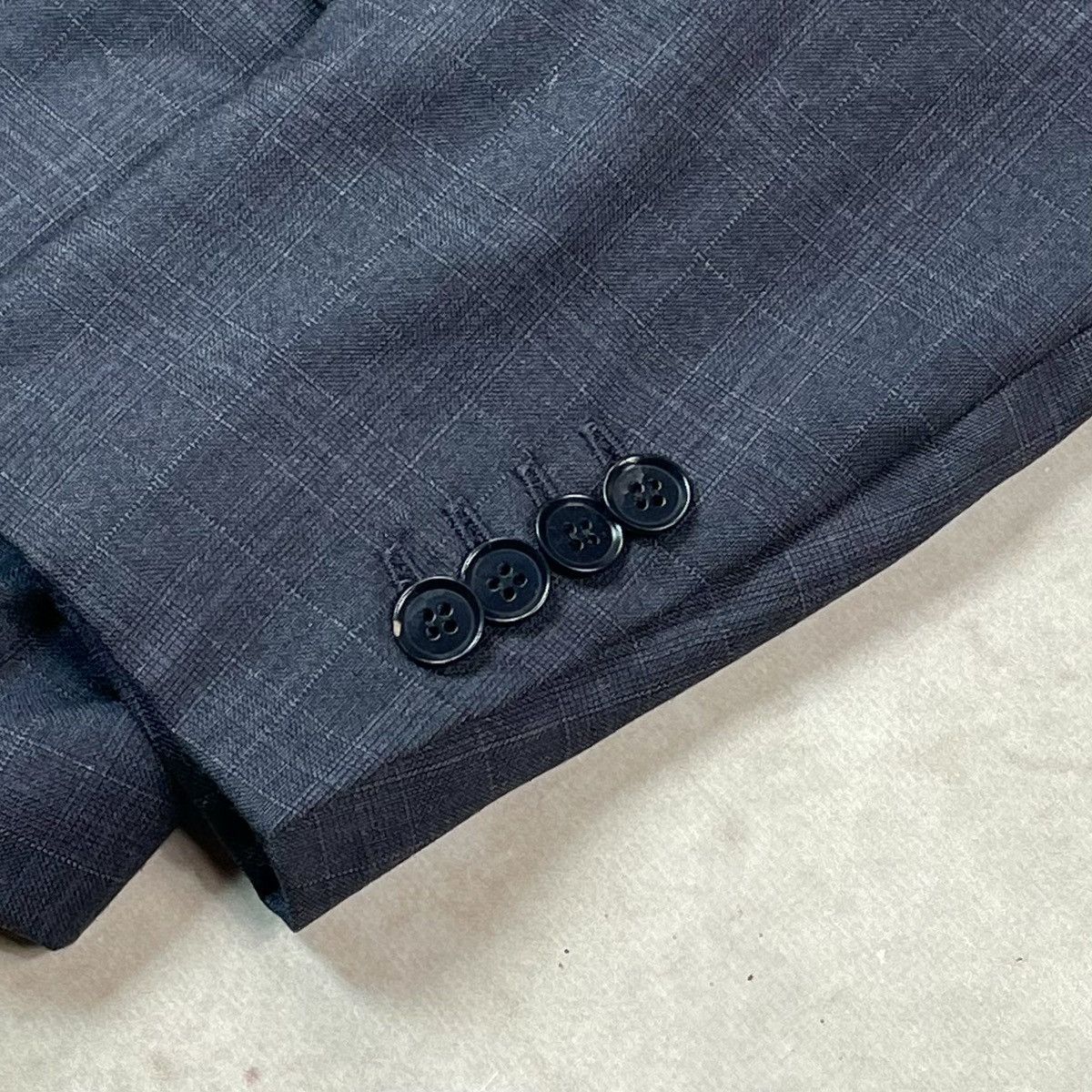 Isaia ISAIA Napoli Base E Wool Handmade Single Breasted Blazer Size 54R - 6 Thumbnail