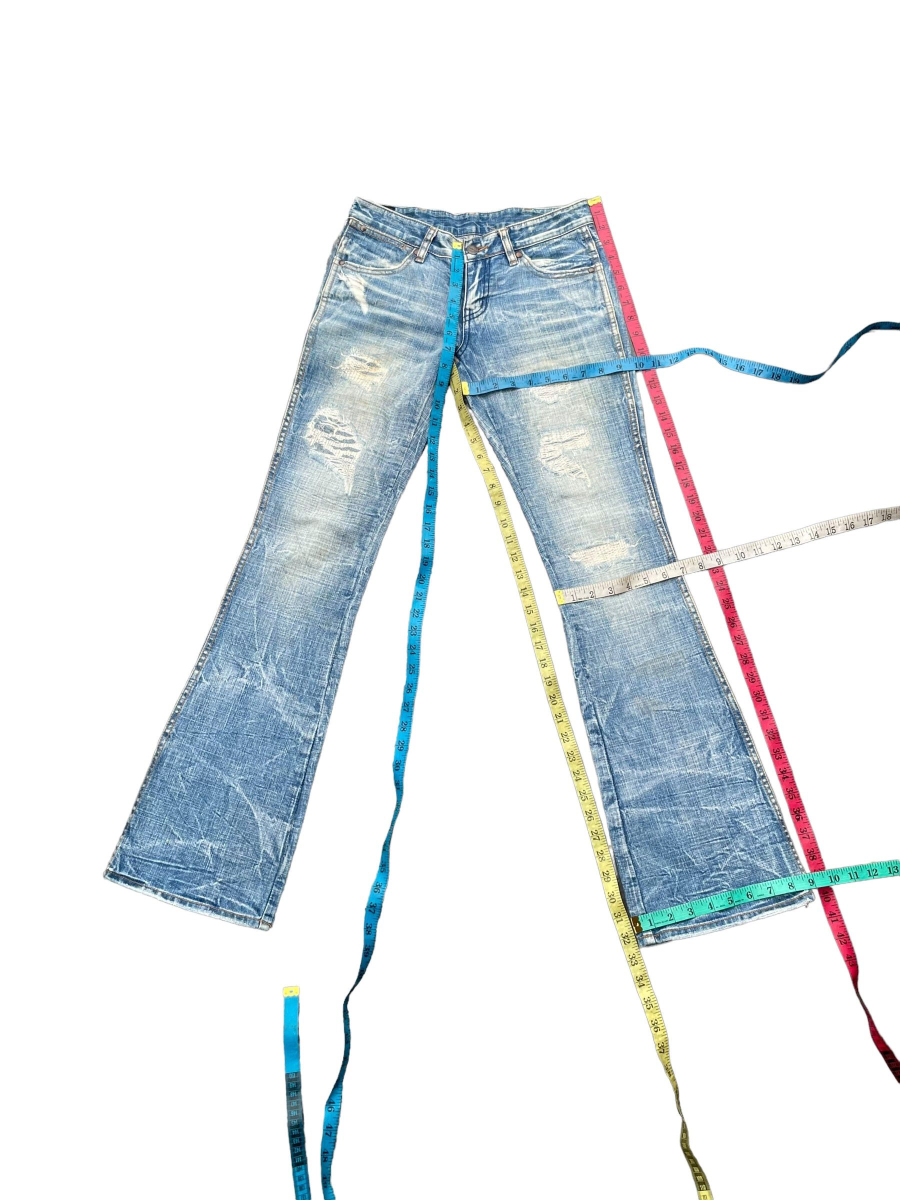 Japanese Brand Flare 5pm Distresed Denim Size 29" - 7 Thumbnail