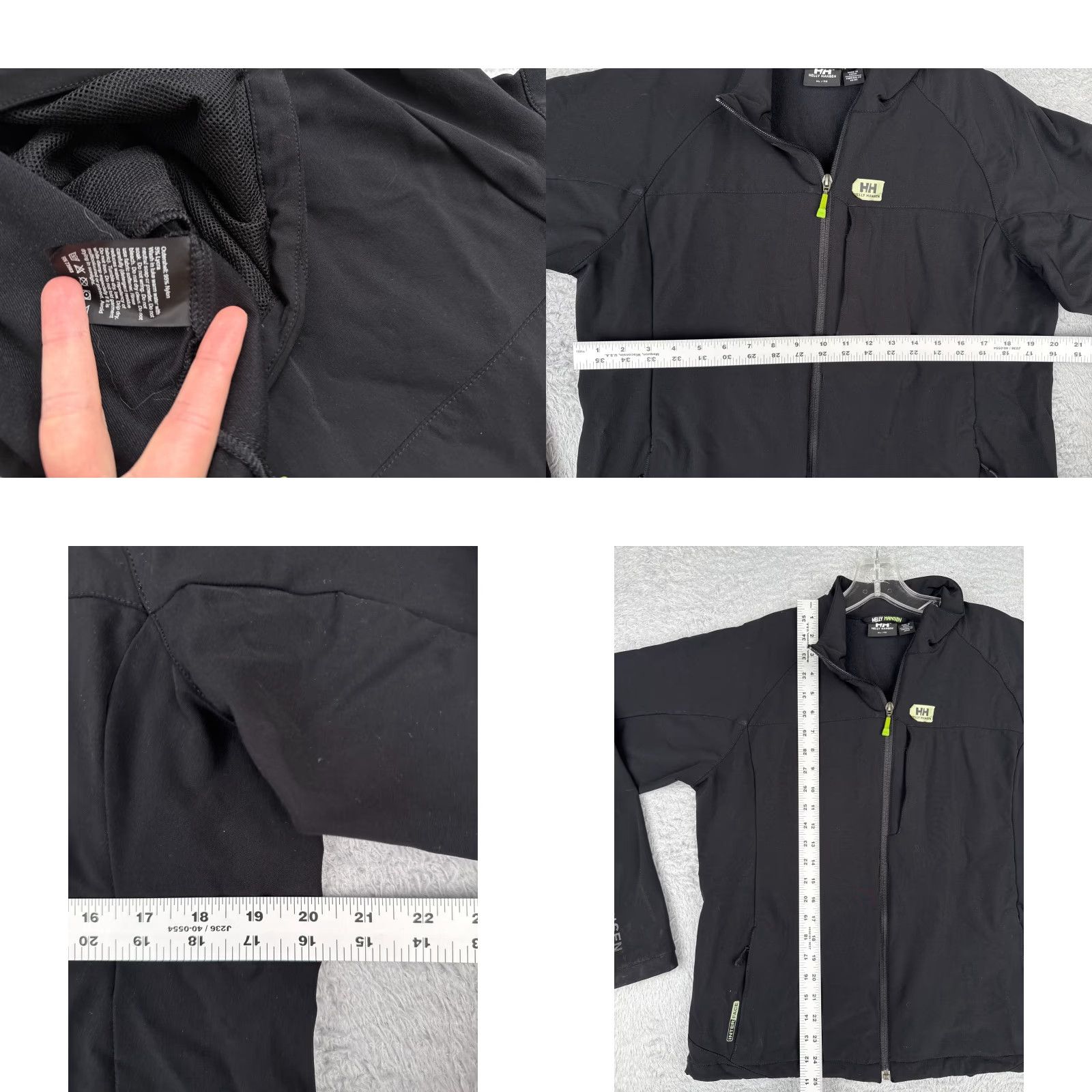 Helly Hansen Helly Hansen Jacket Womens Extra Large Black Full Zip Mock Neck Nylon Blend Size XL / US 12-14 / IT 48-50 - 8 Thumbnail