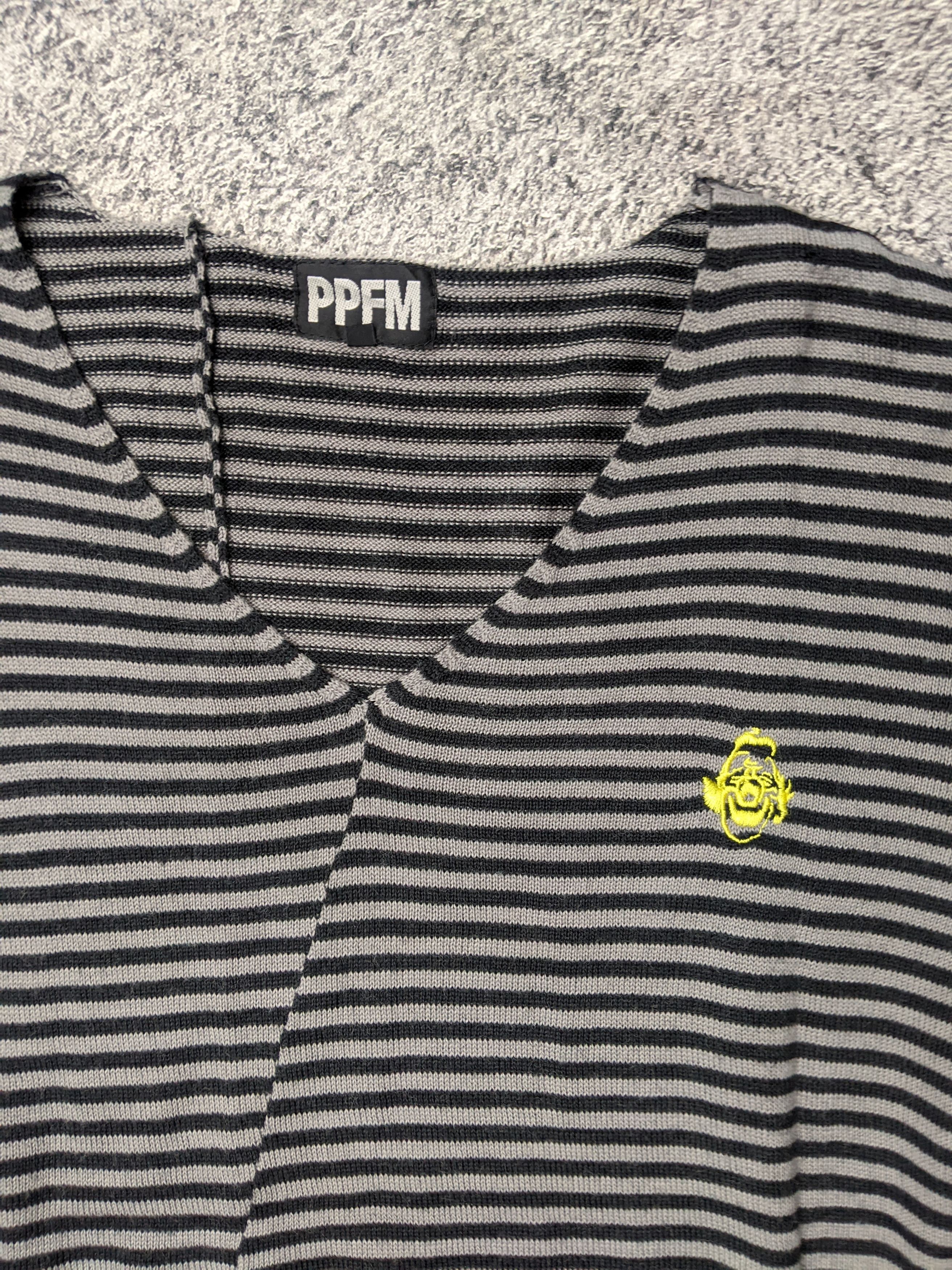 PPFM PPFM Stipe Knit L/S Embroidery unfinished Size US M / EU 48-50 / 2 - 3 Thumbnail