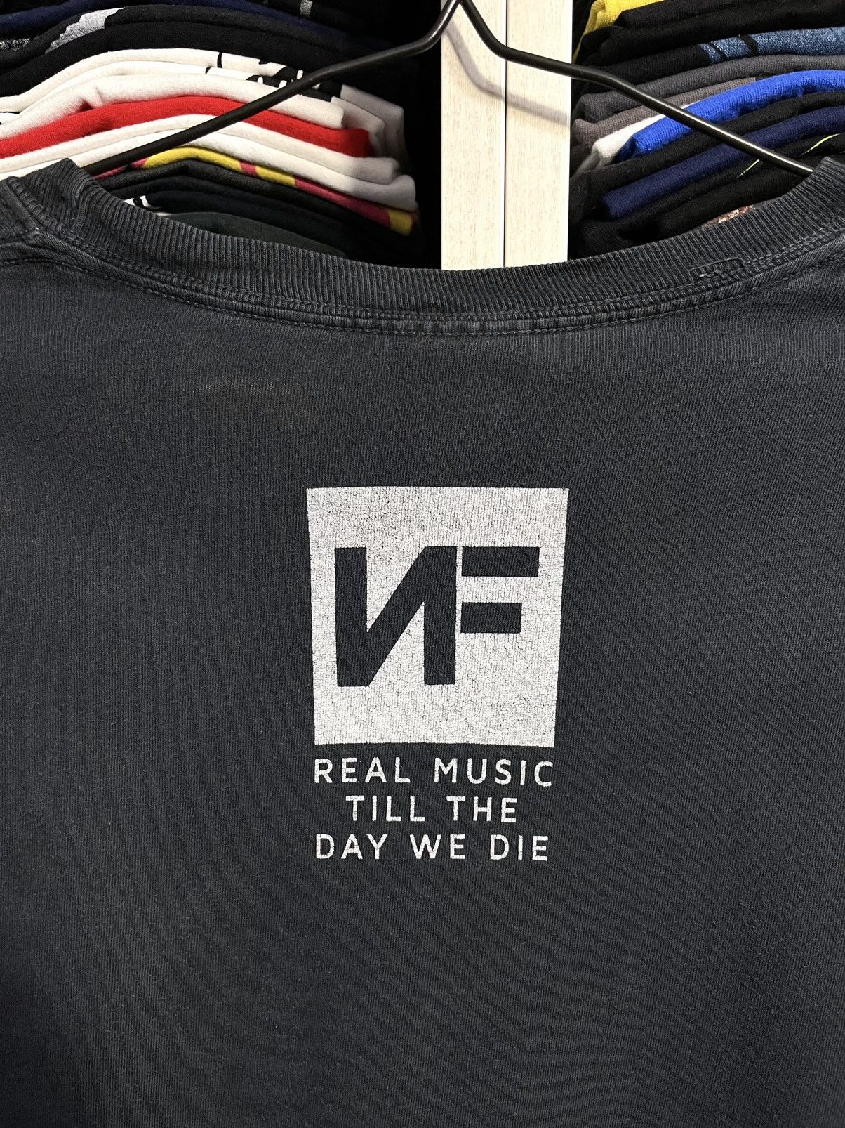 Band Tees NF Real Music Till The Day We Die Faded Long Sleeve T Shirt Size US M / EU 48-50 / 2 - 12 Thumbnail