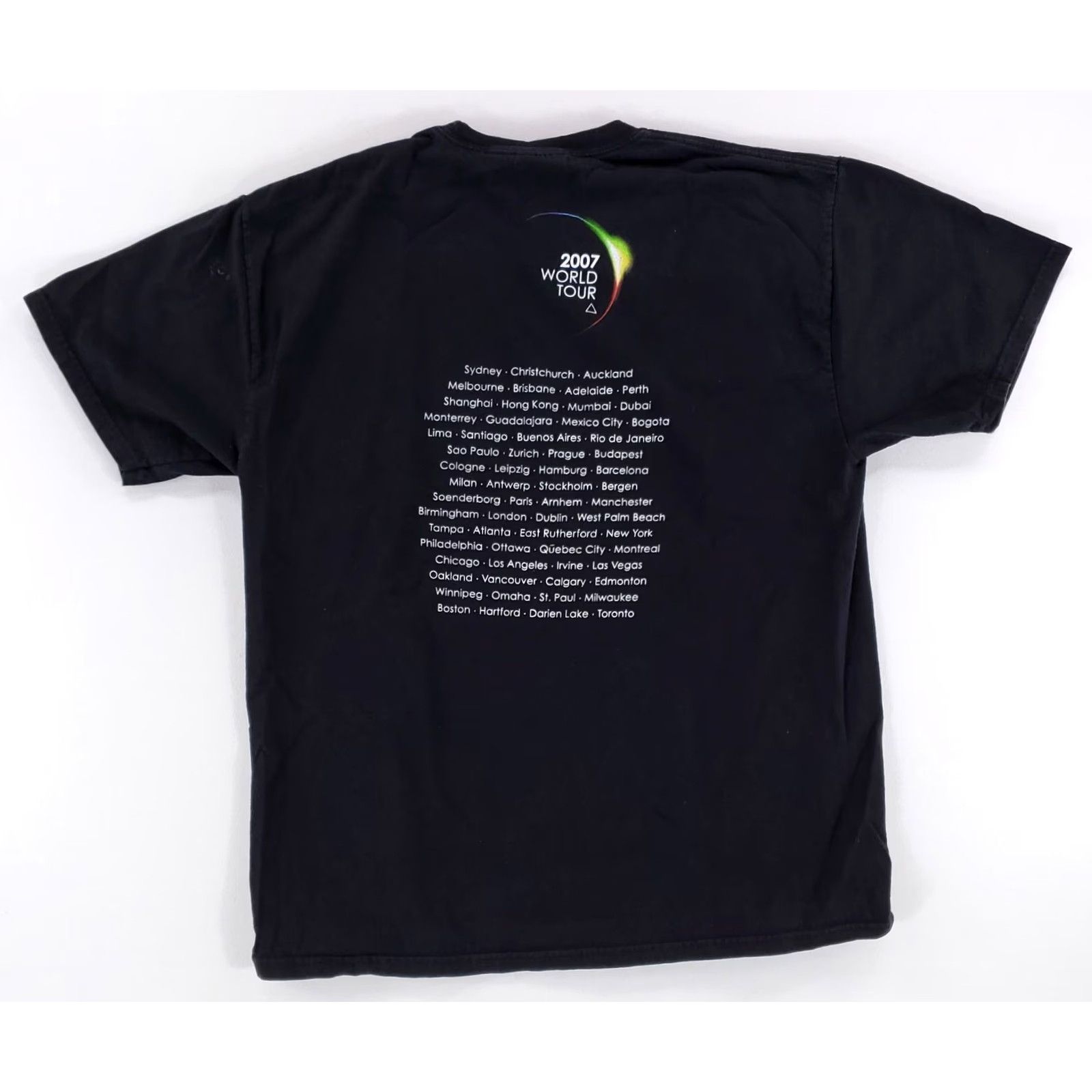 Hanes Roger Waters Dark Side of the Moon 2007 World Tour T Shirt Black Mens L Size US L / EU 52-54 / 3 - 3 Thumbnail