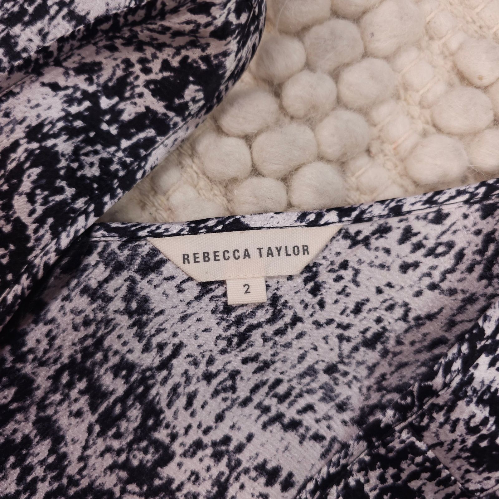 Rebecca Taylor Rebecca Taylor White Noise Drop Waist Dress Sz 2 Size XS / US 0-2 / IT 36-38 - 6 Thumbnail