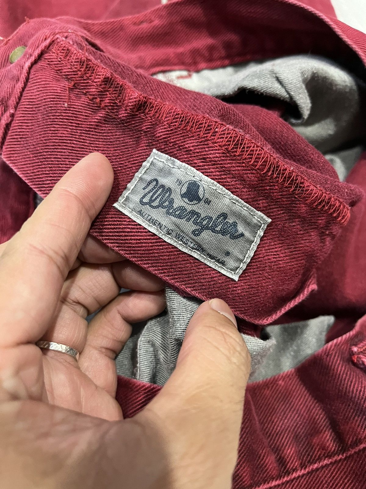 KMRii 🖤BLACKFRIDAY🖤Wrangler red dahlia flared jeans Size US 30 / EU 46 - 5 Thumbnail