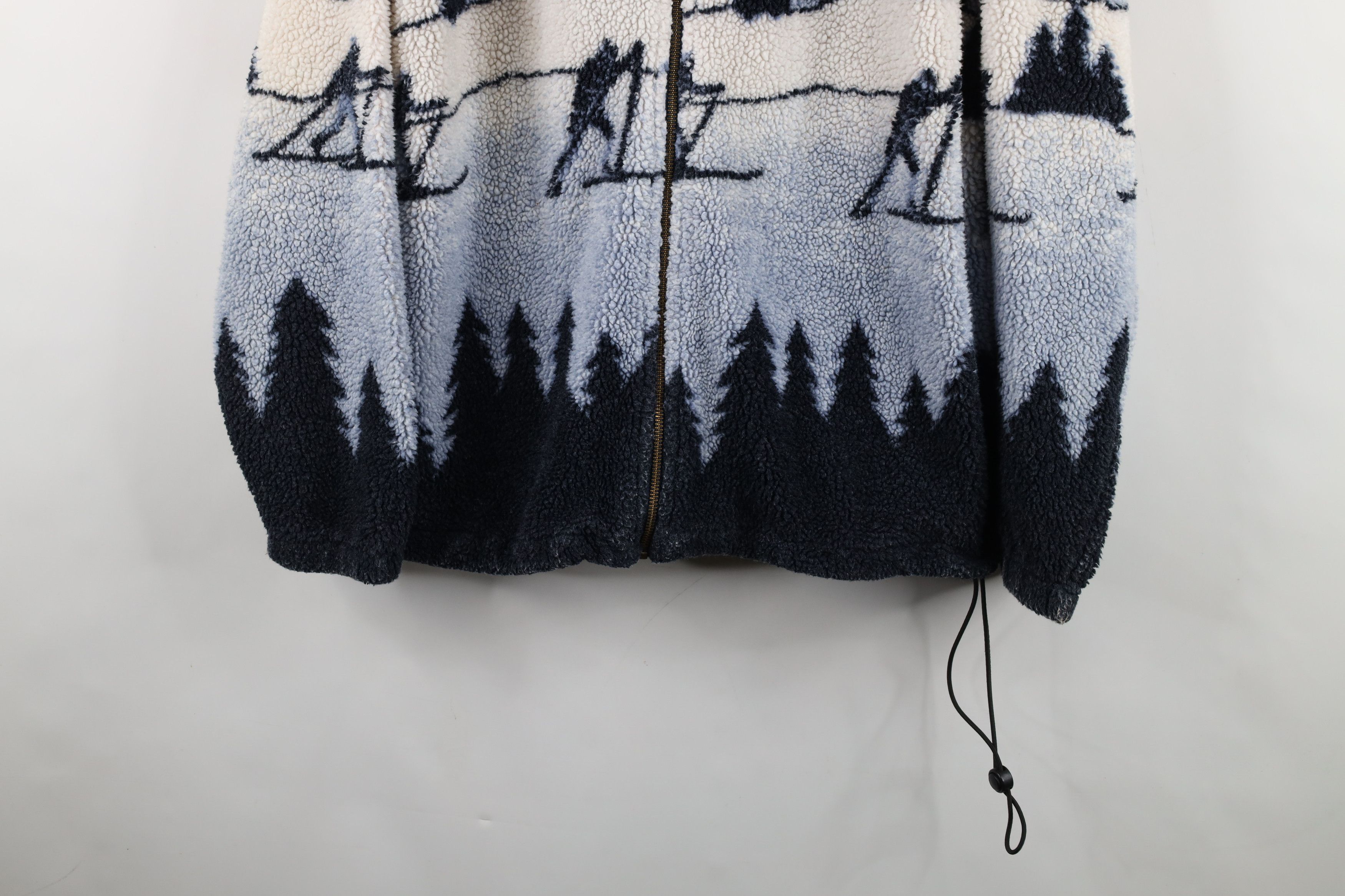 Vintage Vintage 90s Streetwear Ski All Over Print Fleece Jacket Size M / US 6-8 / IT 42-44 - 3 Thumbnail