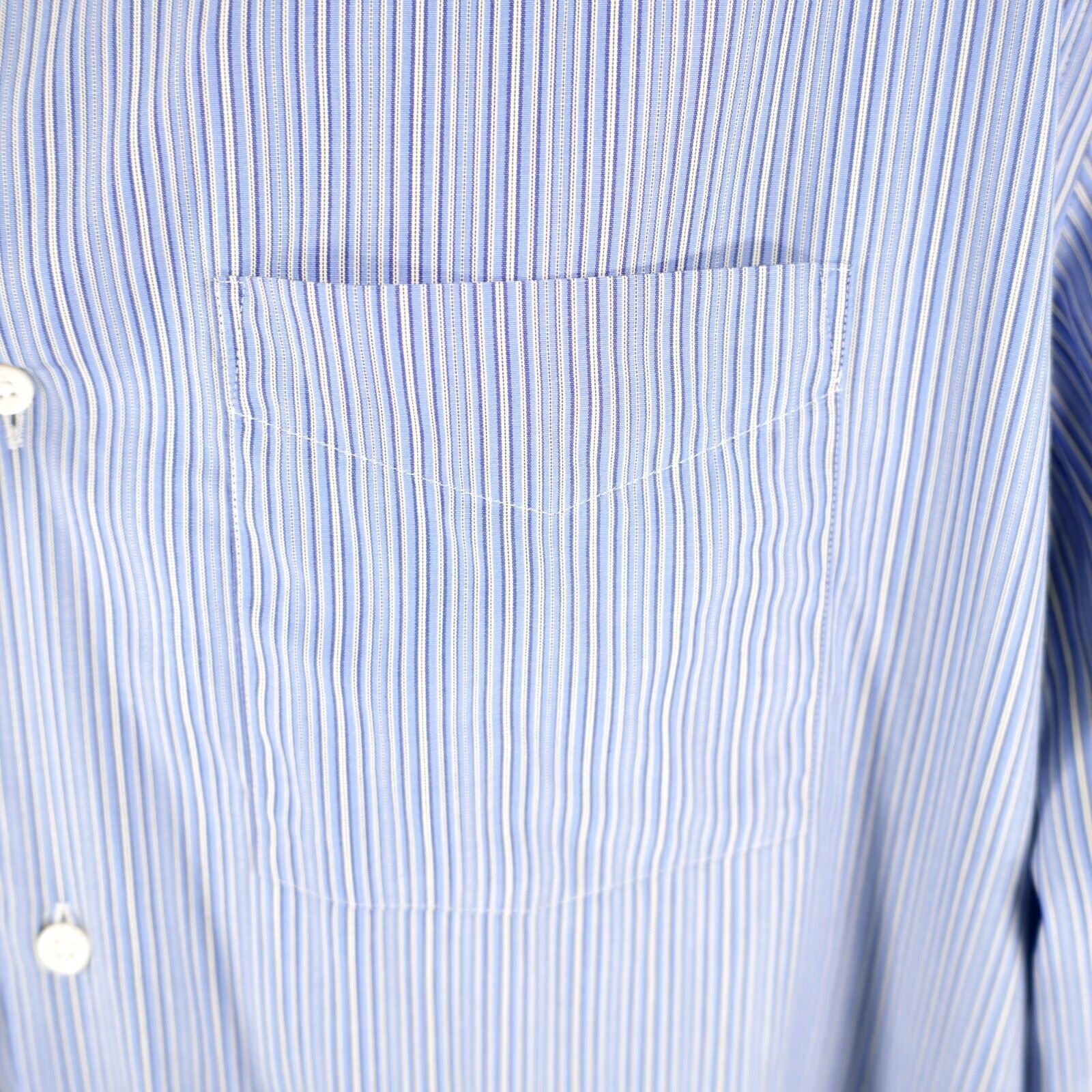 Banana Republic DAMAGED Banana Republic Blue Striped Large Pocket Button Fro Size US L / EU 52-54 / 3 - 3 Thumbnail