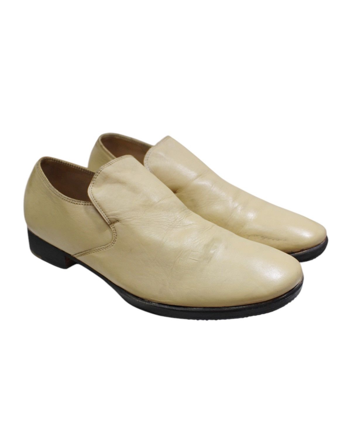 H&M × Maison Margiela RE-EDITION AW2005-2006 MAISON MARGIELA X H&M TAN LEATHER Size US 8 / EU 41 - 2 Thumbnail