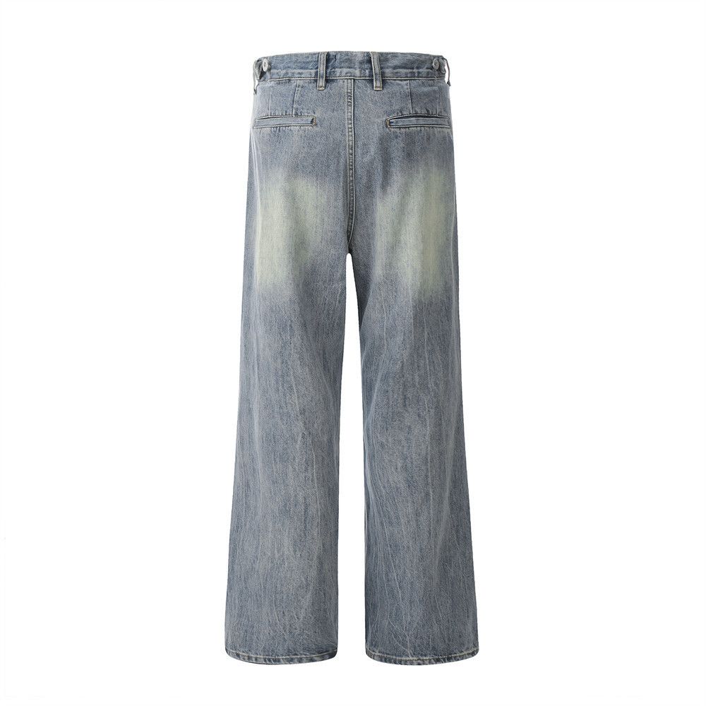 Vintage Men's cleanfit retro punk washed distressed jeans Size US 32 / EU 48 - 2 Thumbnail