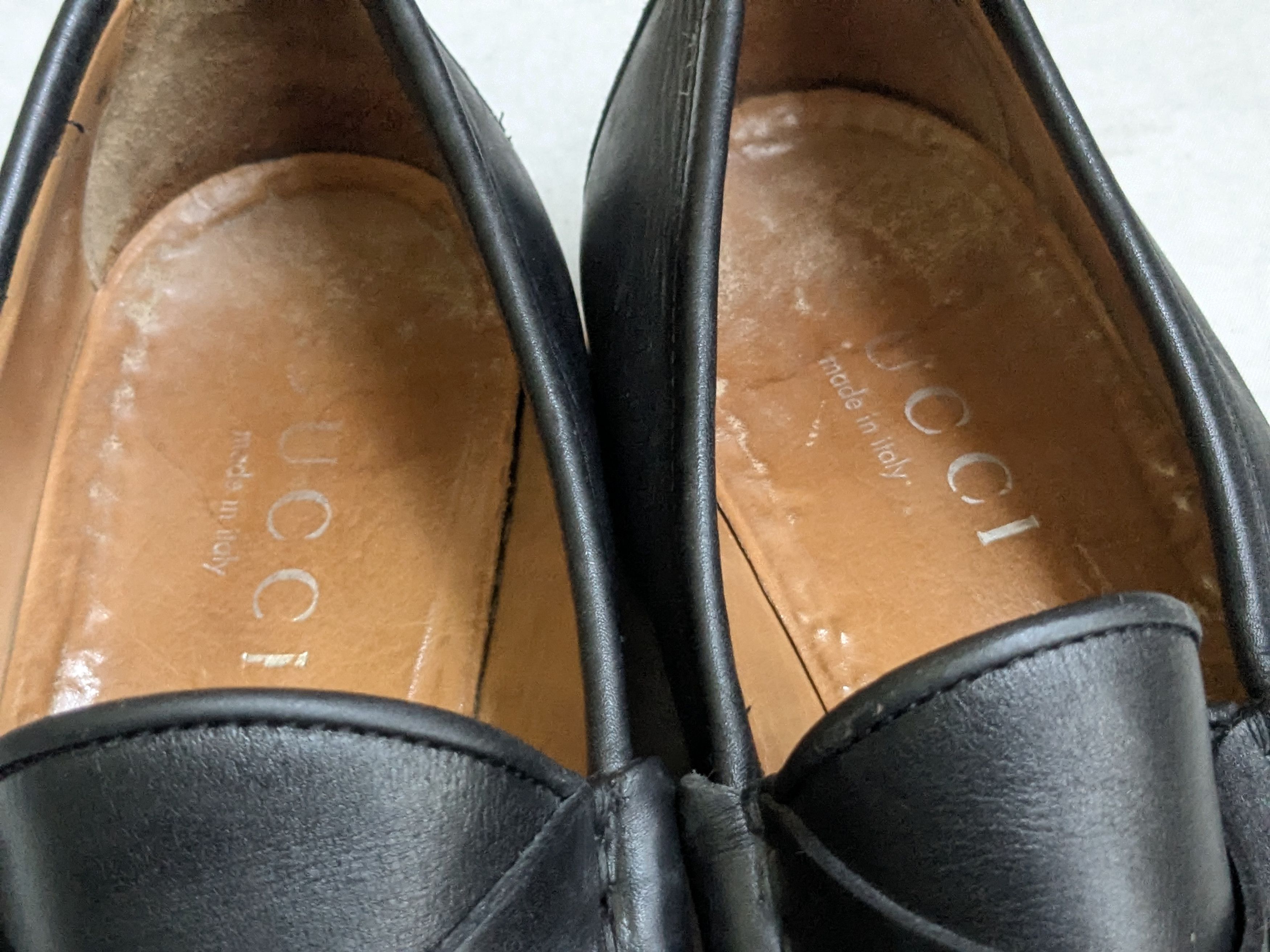 Gucci Gucci Horsebit Loafers Black Leather 12.5 Rubber Size US 12.5 / EU 45-46 - 2 Thumbnail