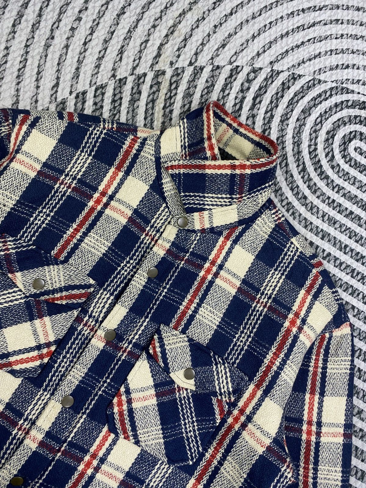 Vintage Vintage REPLIQUE Checked Western Jacket Size US L / EU 52-54 / 3 - 8 Thumbnail