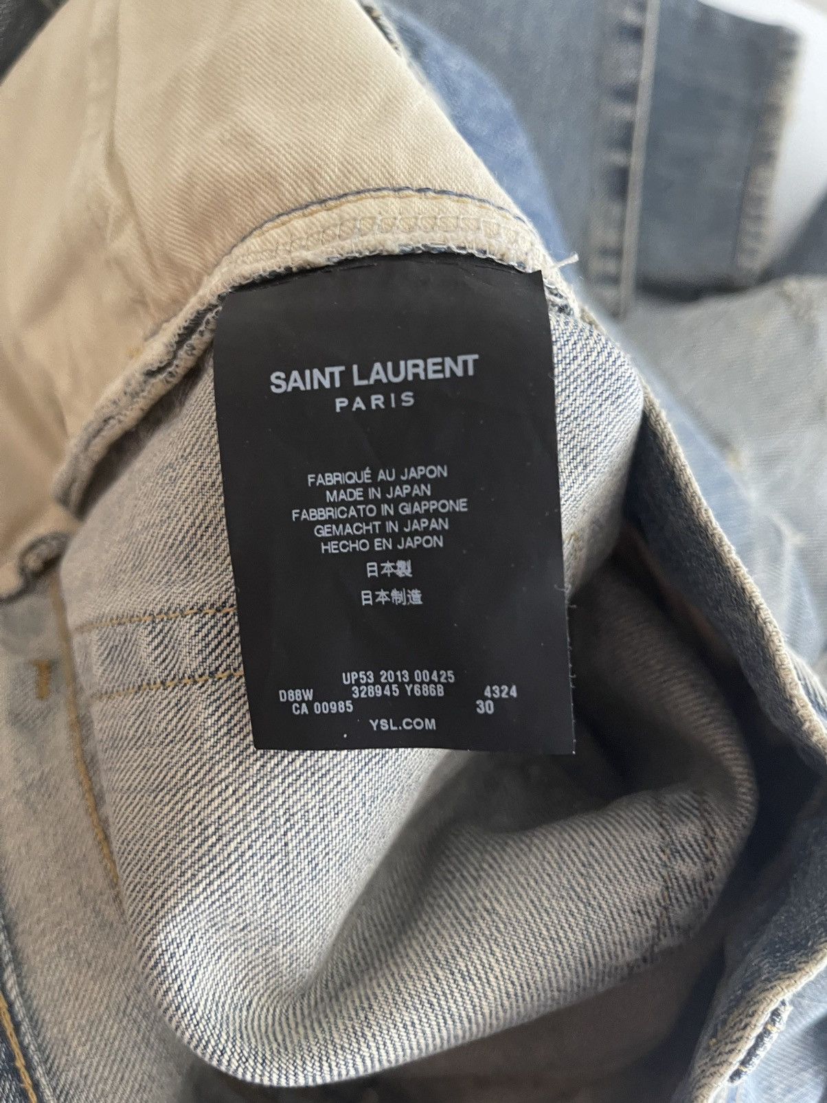 Saint Laurent Paris SLP 13AW Distressed Jeans Size US 30 / EU 46 - 4 Thumbnail