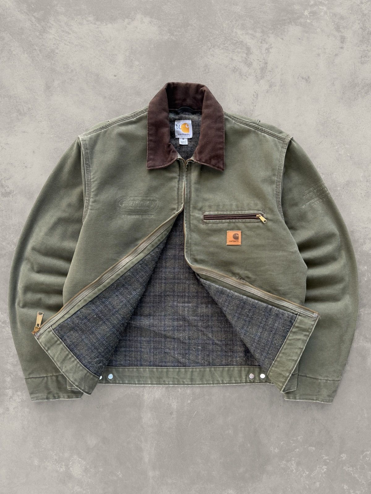 Distressed Vintage Carhartt Detroit Jacket J97 ARG