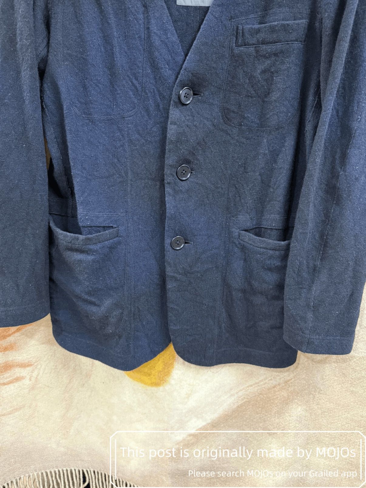 Yohji Yamamoto Sz 2 Yohji Yamamoto Pour Homme Knitwear Cardigan Pockets Size US M / EU 48-50 / 2 - 6 Thumbnail