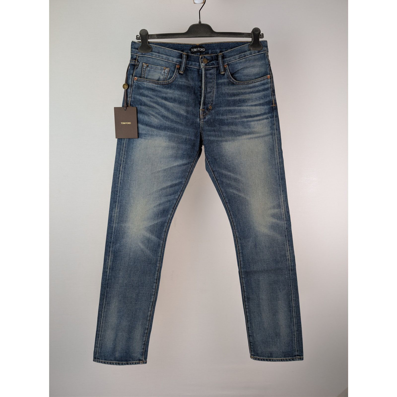 Tom Ford o1rshd1 Straight Jeans in Indigo Blue 32 Size US 32 / EU 48 - 8 Thumbnail