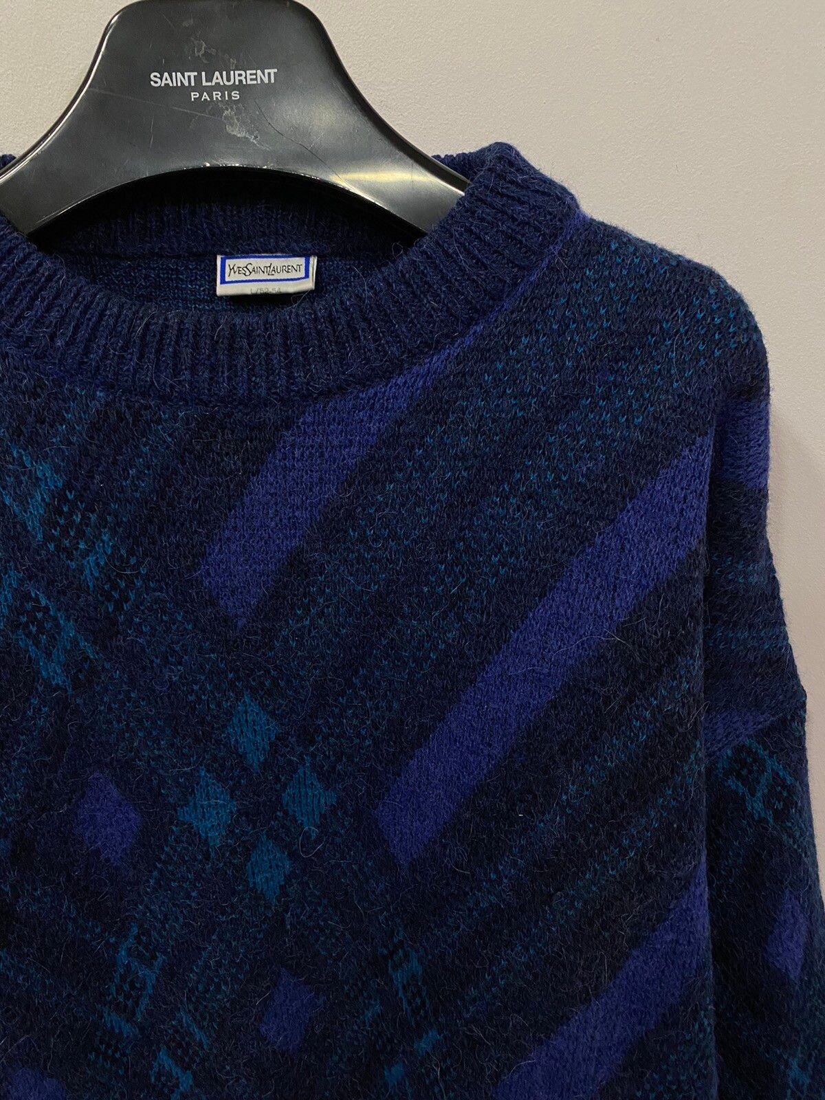 Vintage Wool 90's YSL Sweater Soft YSL Wool Sweater Knit Size US L / EU 52-54 / 3 - 3 Thumbnail