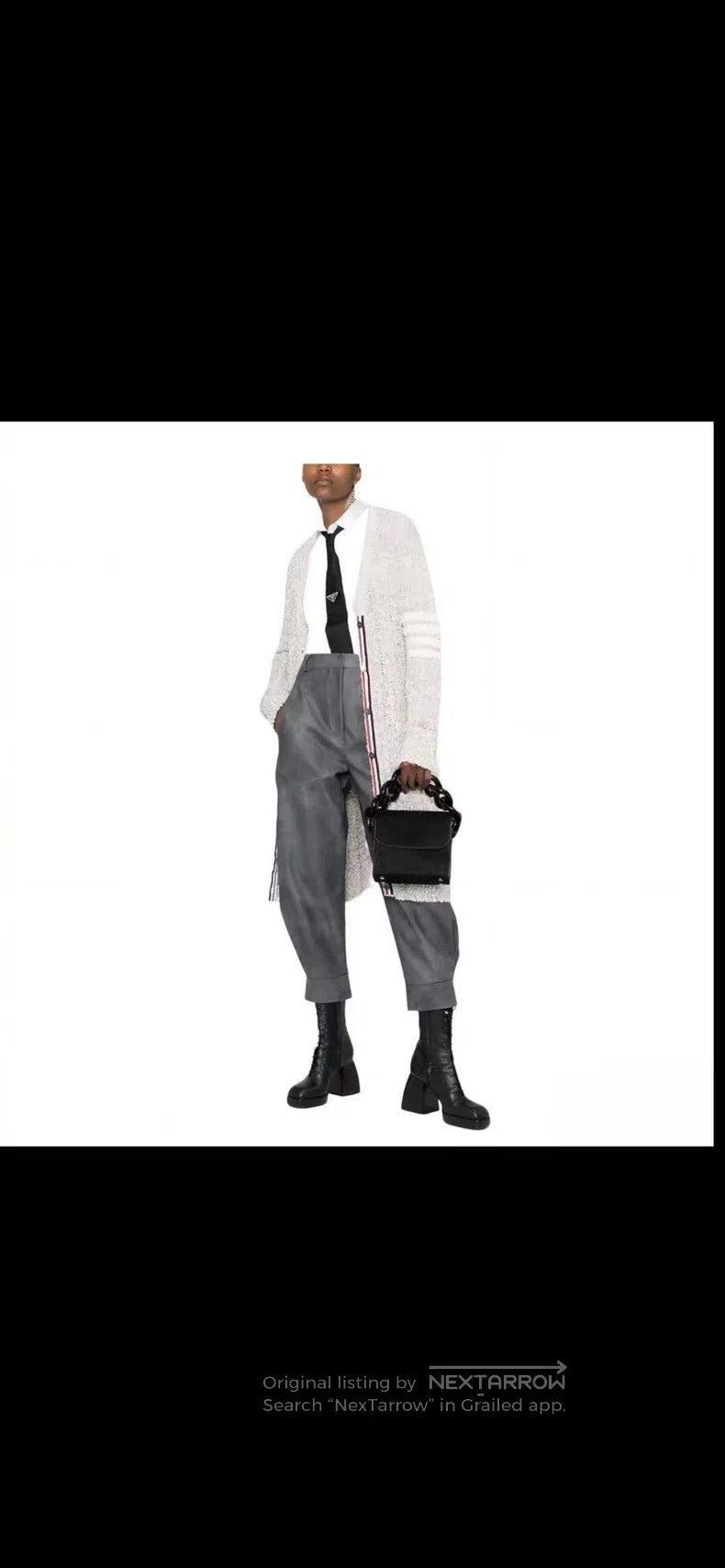 Thom Browne Thom Browne Gray knit cardigan Size US M / EU 48-50 / 2 - 2 Thumbnail