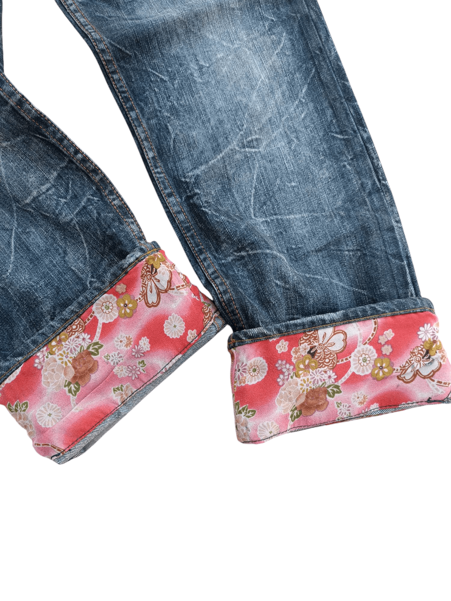 Hysteric Glamour × Japanese Brand × PPFM SICK🔥Nylaus Double Waist Floral Theme Denim E266 Size US 30 / EU 46 - 11 Thumbnail