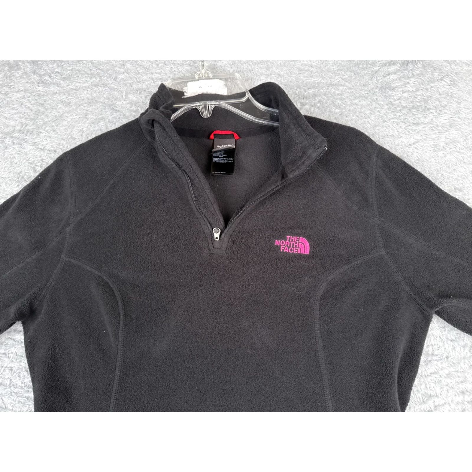 The North Face The North Face Sweatshirt Women M Black Pullover Mock Neck 1/4 Zip Fleece Logo Sports Outdoor Shirt Womens Size M / US 6-8 / IT 42-44 - 4 Thumbnail