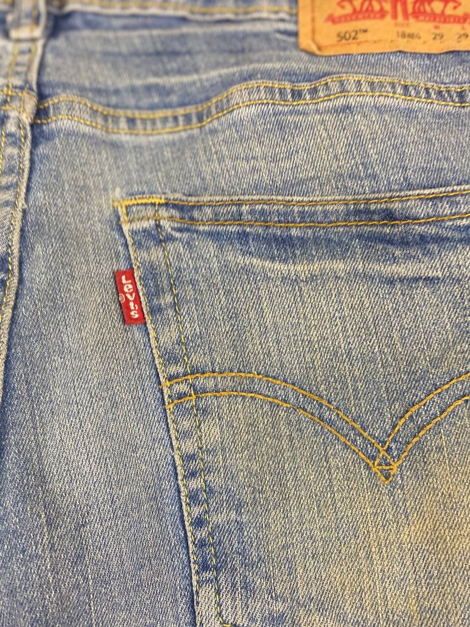 Levi's levis 502 regular taper denim nice design Size US 33 - 5 Thumbnail