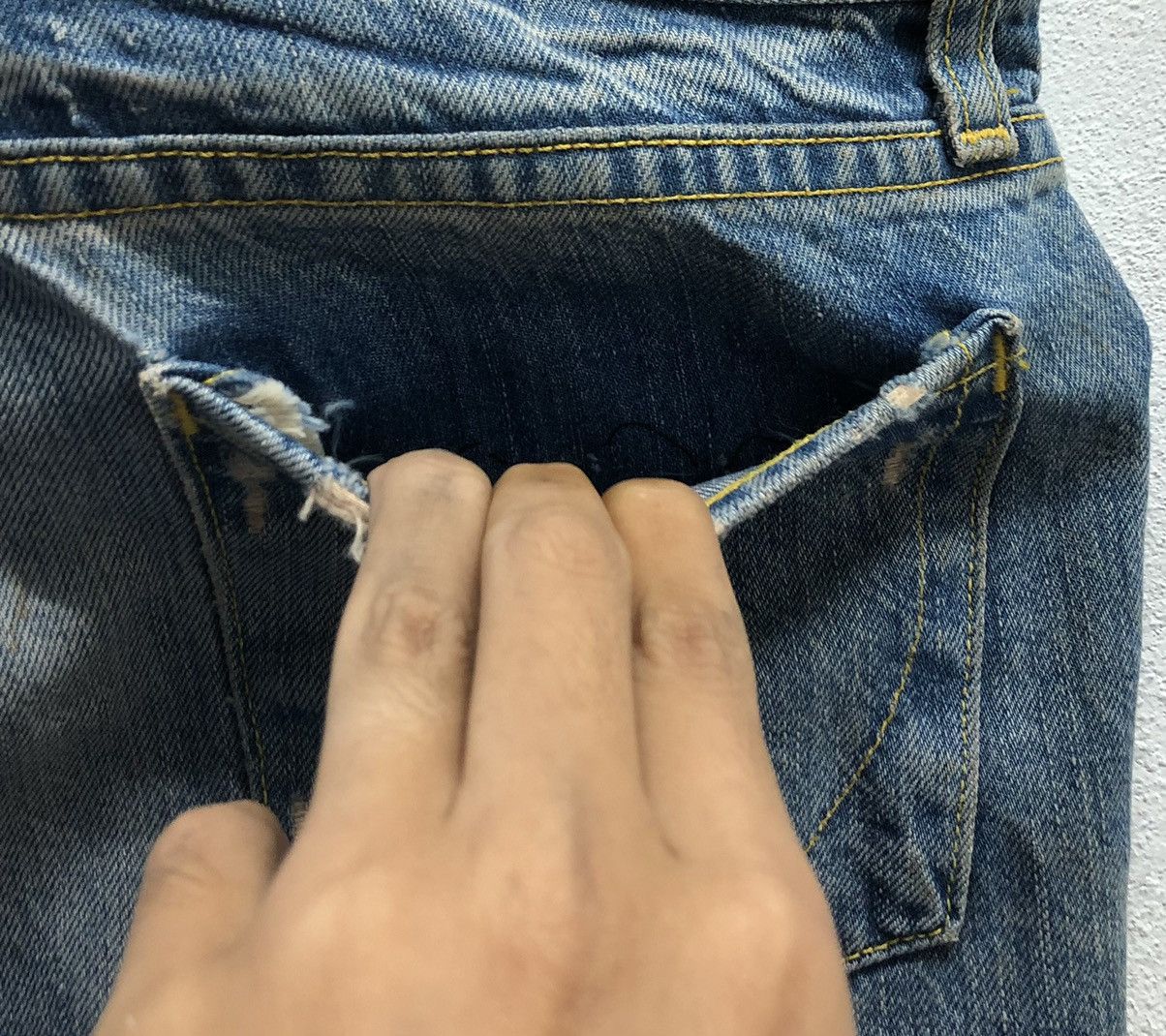 Paper Denim & Cloth Vintage Paper Denim & Cloth Made In Usa Denim Pants Size 28" / US 6 / IT 42 - 9 Thumbnail
